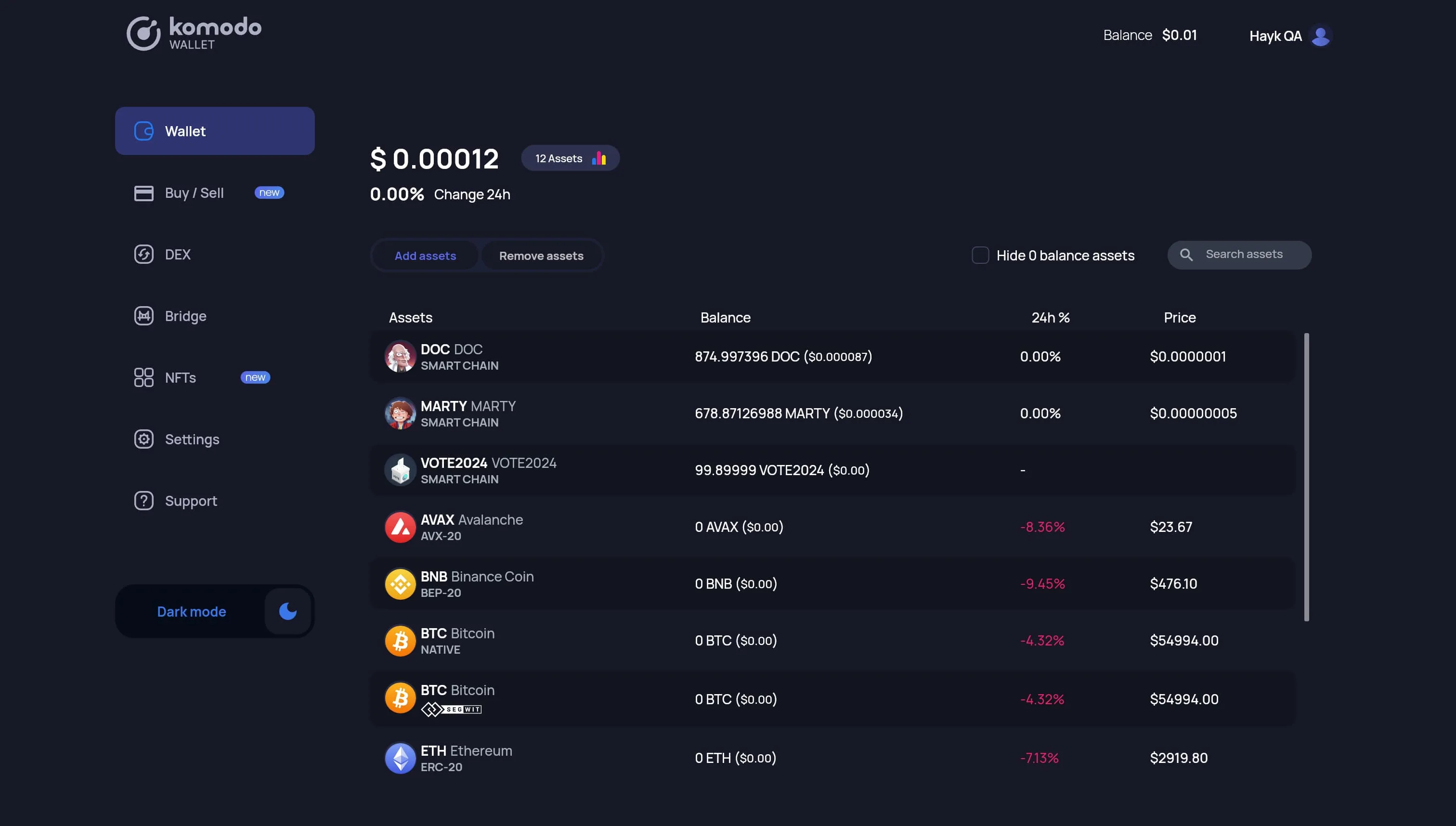 How to Vote on Komodo Wallet Web