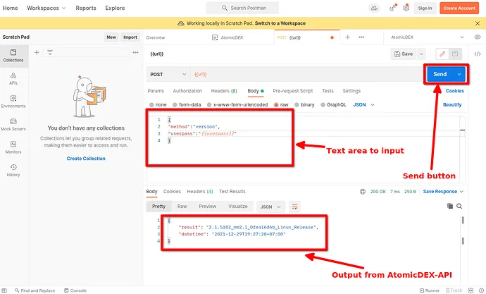 Send Commands to a KDF Instance Being Run by Komodo Wallet Desktop Using Postman
